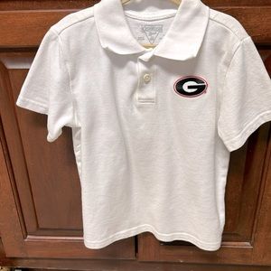 Toddler size 3T, white Georgia bulldog polo shirt